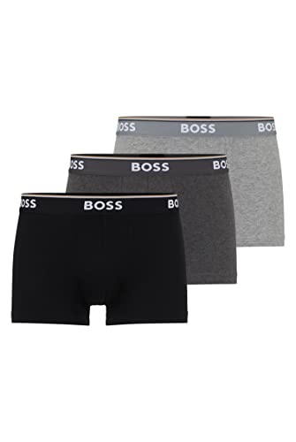 BOSS Herren Trunk, 3er Pack Power, Open Grey 061, XL von BOSS