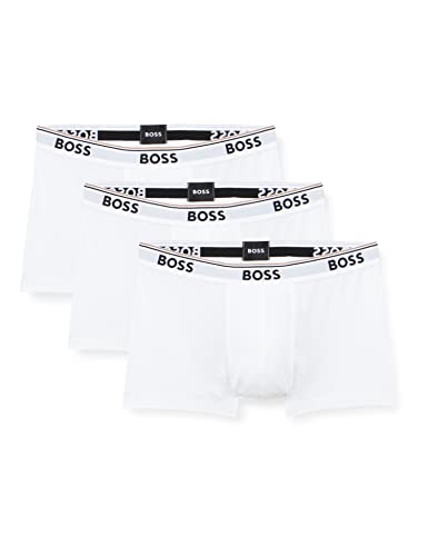 BOSS Herren Boxershorts, Modern, White 100, XL von HUGO BOSS