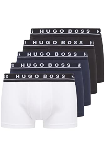 BOSS Herren Trunk 5P CO/EL Boxershorts, Open Blue460, XXL von BOSS