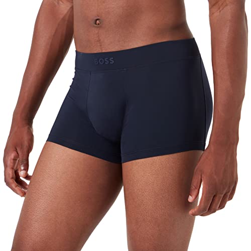 BOSS Herren Boxershorts Boxer Unterhose Shorts Trunk Energy, Farbe:Blau, Größe:S, Artikel:-405 Dark Blue von BOSS