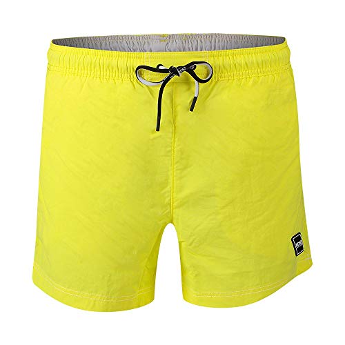 BOSS Herren Tuna Badehose, Gelb (Light/Pastel Yellow 744), Medium (Herstellergröße: M) von BOSS