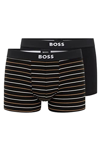 BOSS Herren Unterhosen Boxer Trunks Gift 2er Pack, Farbe:Schwarz, Wäschegröße:M, Artikel:-002 Black von BOSS