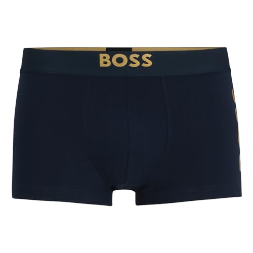 BOSS Herren Unterw�sche Unterhosen Trunk Cotton Stretch, Farbe:Blau, W�schegr��e:M, Artikel:-404 Dark Blue von BOSS