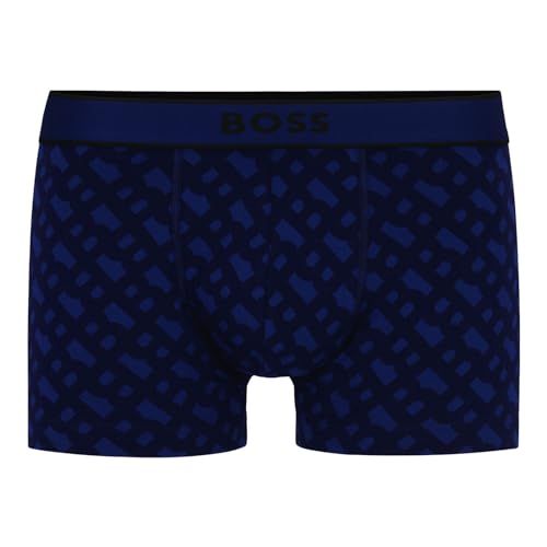 BOSS Herren Unterwäsche Unterhosen Boxershorts Trunk 24 Print, Farbe:Blau, Größe:L, Artikel:-509 Dark Purple Print von BOSS