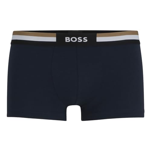 BOSS Herren Unterwäsche Unterhosen Boxershorts Trunk Motion, Farbe:Blau, Größe:L, Artikel:-405 Dark Blue von BOSS