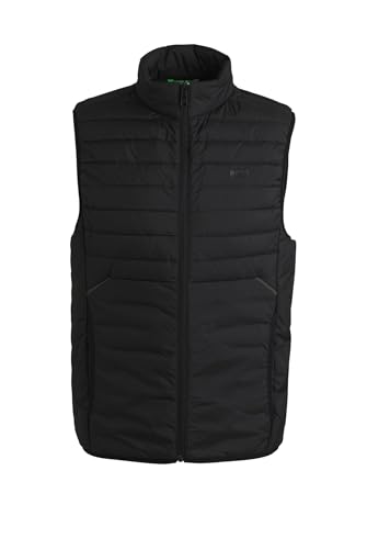 BOSS Herren V Thor 2 Wasserabweisende Weste mit tonalem Logo Schwarz001 M von BOSS