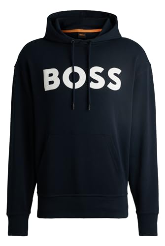 BOSS Herren Webasichood Sweatshirt, Dark Blue404, S EU von BOSS