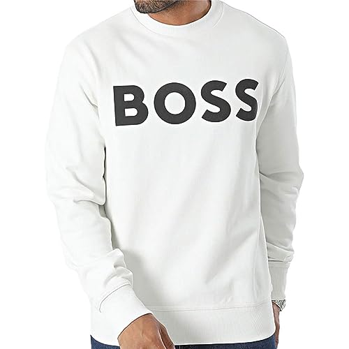 BOSS Herren Webasiccrew Sweatshirt, Natural106, XXL BOSS Herren Webasiccrew Sweatshirt, Natural106, XXL von BOSS