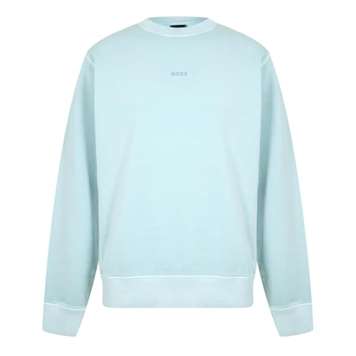 BOSS Herren Wefade Sweatshirt, Turquoise/Aqua446, M von BOSS