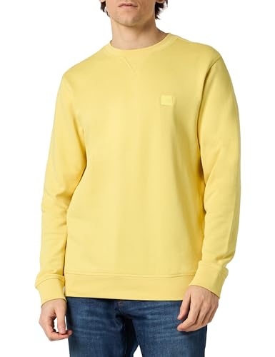 BOSS Herren Westart Sweatshirt, Bright Yellow737, XL von BOSS