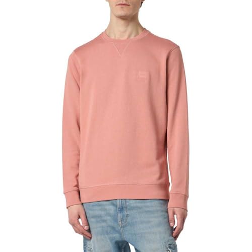 BOSS Herren Westart Sweatshirt, Open Pink695, L von BOSS