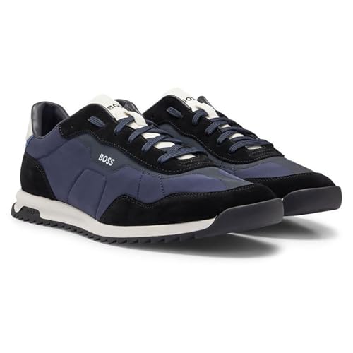 BOSS Herren Zayn_Lowp_nysd Low_Profile, Open Blue, 44 EU von BOSS