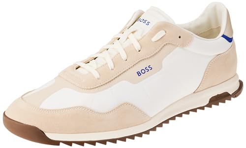 BOSS Herren Zayn_Lowp_nysd Low_Profile, Open White, 43 EU von BOSS