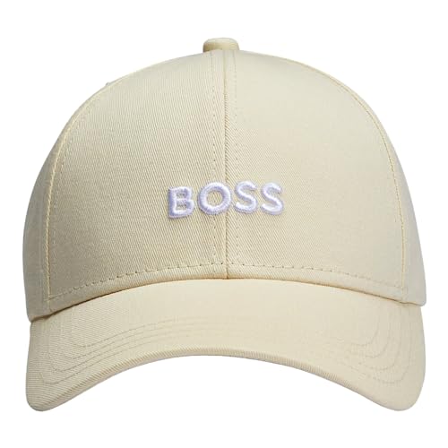 BOSS Herren Basecap Kopfbedeckung Kappe Cap Zed, Farbe:Beige, Artikel:-131 Open White von BOSS