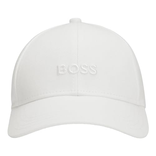 BOSS Herren Basecap Kopfbedeckung Kappe Cap Zed, Farbe:Weiß, Artikel:-100 White von BOSS