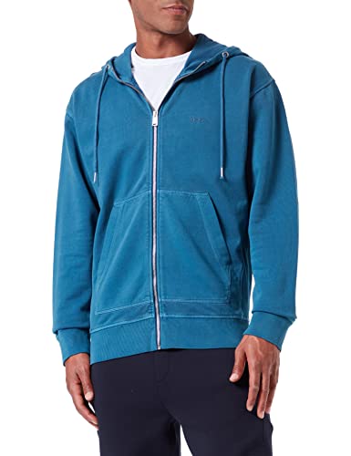 BOSS Herren Zefade Sweatshirt, Medium Blue424, S von BOSS