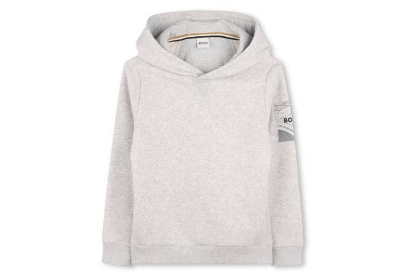 BOSS Hoodie BOSS Kids Kapuzenpullover meliertes Grau von BOSS