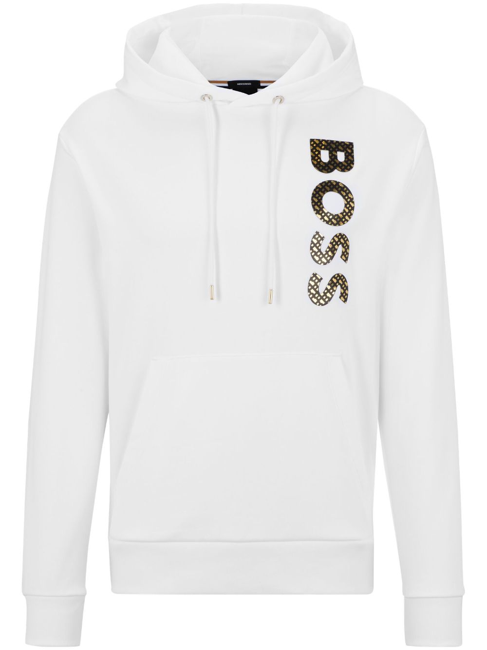 BOSS Hoodie mit Logo-Print - Weiß von BOSS