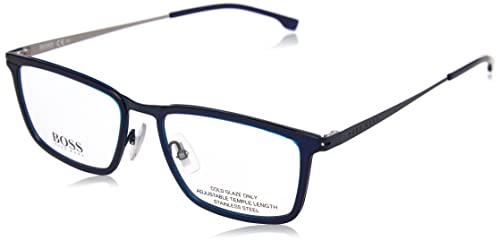 BOSS Hugo Herren 1242 Sonnenbrille, Mattblau, Blau, 56 von BOSS