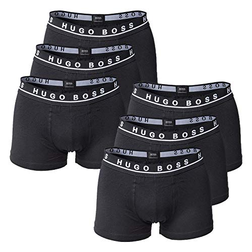 BOSS Hugo Herren Boxer Shorts 6er Pack - Boxer Briefs, Stretch - Farbwahl (2X 3-Pack) (001-Schwarz, XL (X-Large) - 6-Pack) von HUGO BOSS