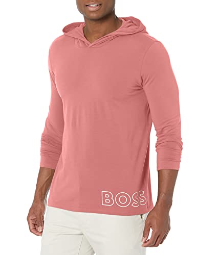 Hugo Boss Herren Identity Langärmeliges Lounge-T-Shirt Unterhemd, Pink, X-Groß von Hugo Boss