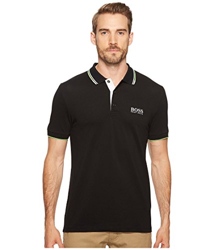 BOSS Hugo Herren Paddy Pro Short Sleeve Polo Shirt Poloshirt, schwarz, Mittel von BOSS