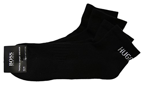 BOSS Hugo Herren Sneakersocken SportSneaker 10163244, 2er Pack, Gr. 43/46, Schwarz (Black 1) von BOSS