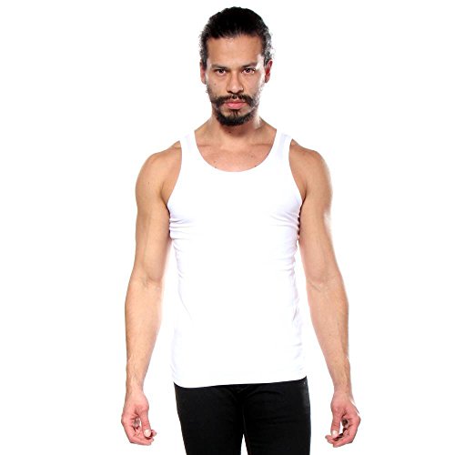 BOSS Herren 2er-Pack Jersey-Tanktop Unterhemd, Weiss/opulenter Garten, Klein von BOSS