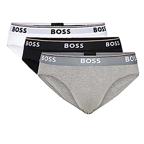 BOSS Hugo Men's 3-Pack Sport Slip M 999 Colour Mix White Anthracite Black von BOSS