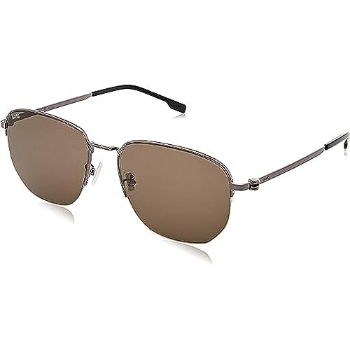 BOSS Hugo Unisex 1538/f/sk Sunglasses, V81/IR DKRUTH Black, 57 von HUGO BOSS