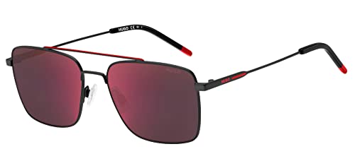 BOSS Hugo Unisex Hg 1177/s Sunglasses, BLX/AO MT BLK RED, One Size von HUGO