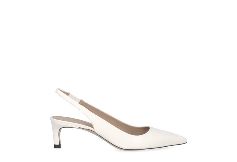 BOSS Boss Janet_SLB50, Peeptoes & Slingpumps, Creme-Weiß, Damen Peeptoepumps von BOSS