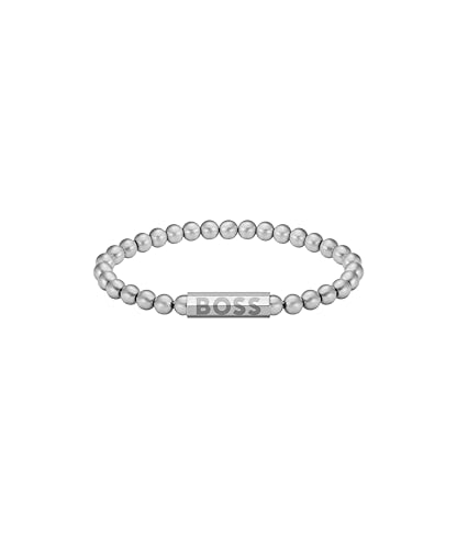 BOSS Jewelry Armband mit Schmuckperlen für Herren Kollektion SPHERE aus Edelstahl - 1580658M von BOSS