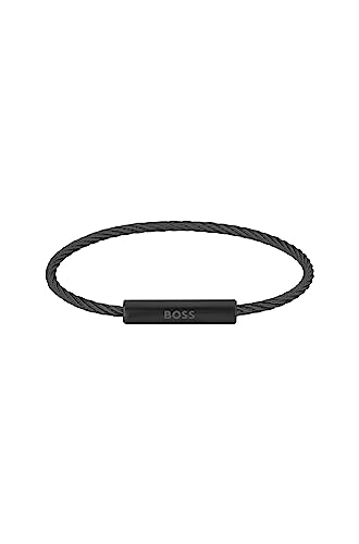 BOSS Jewelry Drahtarmband für Herren Kollektion ALEK Schwarz - 1580389 von BOSS