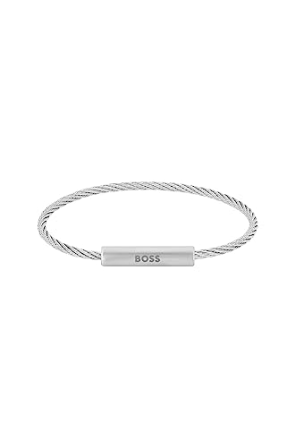 BOSS Jewelry Drahtarmband für Herren Kollektion ALEK aus Edelstahl - 1580387 von BOSS