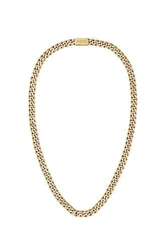 BOSS Jewelry Gliederhalskette für Herren Kollektion CHAIN FOR HIM Gelbgold - 1580402 von BOSS