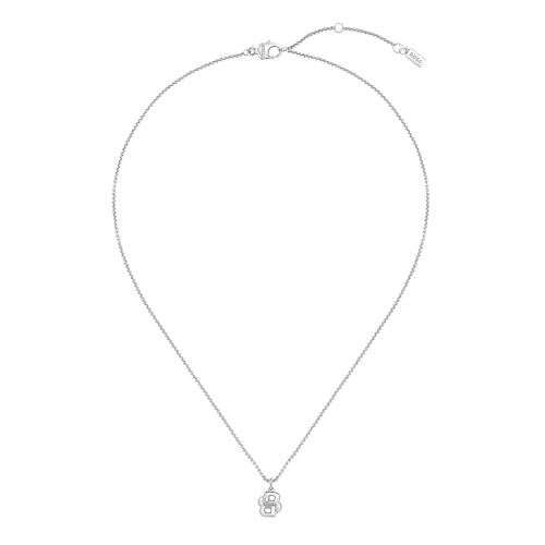 BOSS Jewelry Halskette für Damen Kollektion DOUBLE B PETIT aus Edelstahl mit einem Doppel-B Charm - 1580697 von BOSS