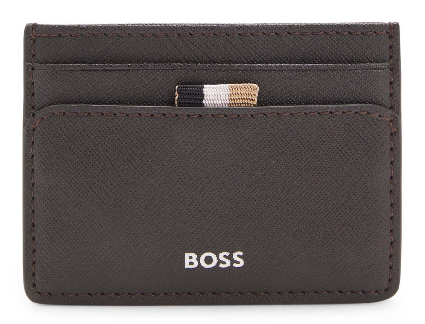 BOSS Kartenetui Card Holder, aus echtem Leder von BOSS