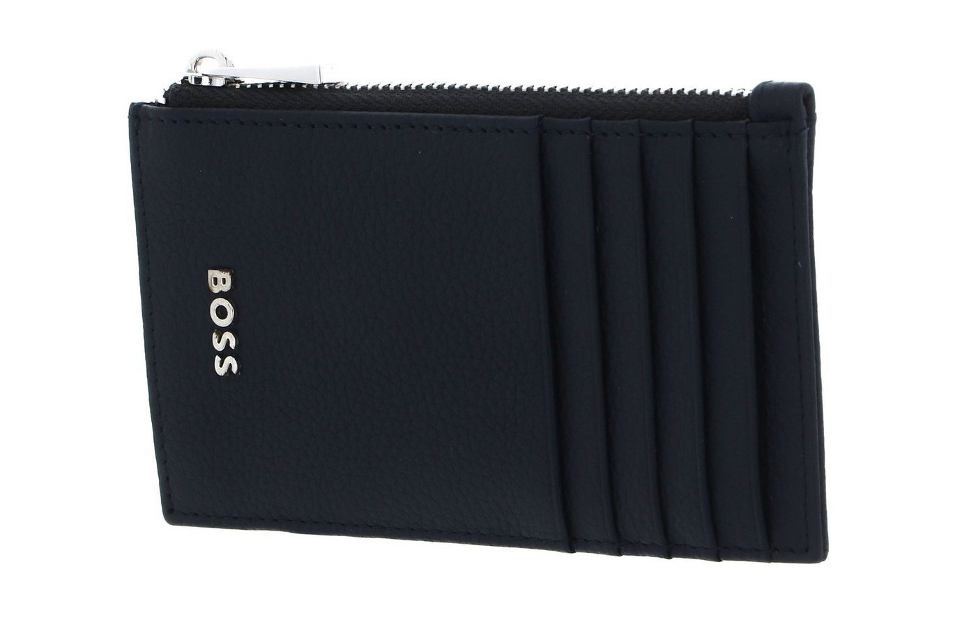 BOSS Kartenetui Cardholder With Zip, aus echtem Rindsleder von BOSS