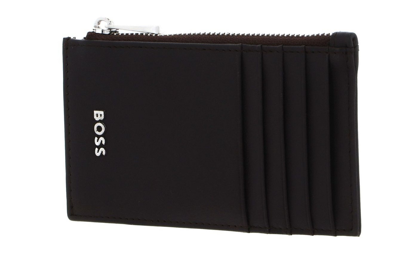 BOSS Kartenetui Cardholder With Zip, aus echtem Schafsleder von BOSS
