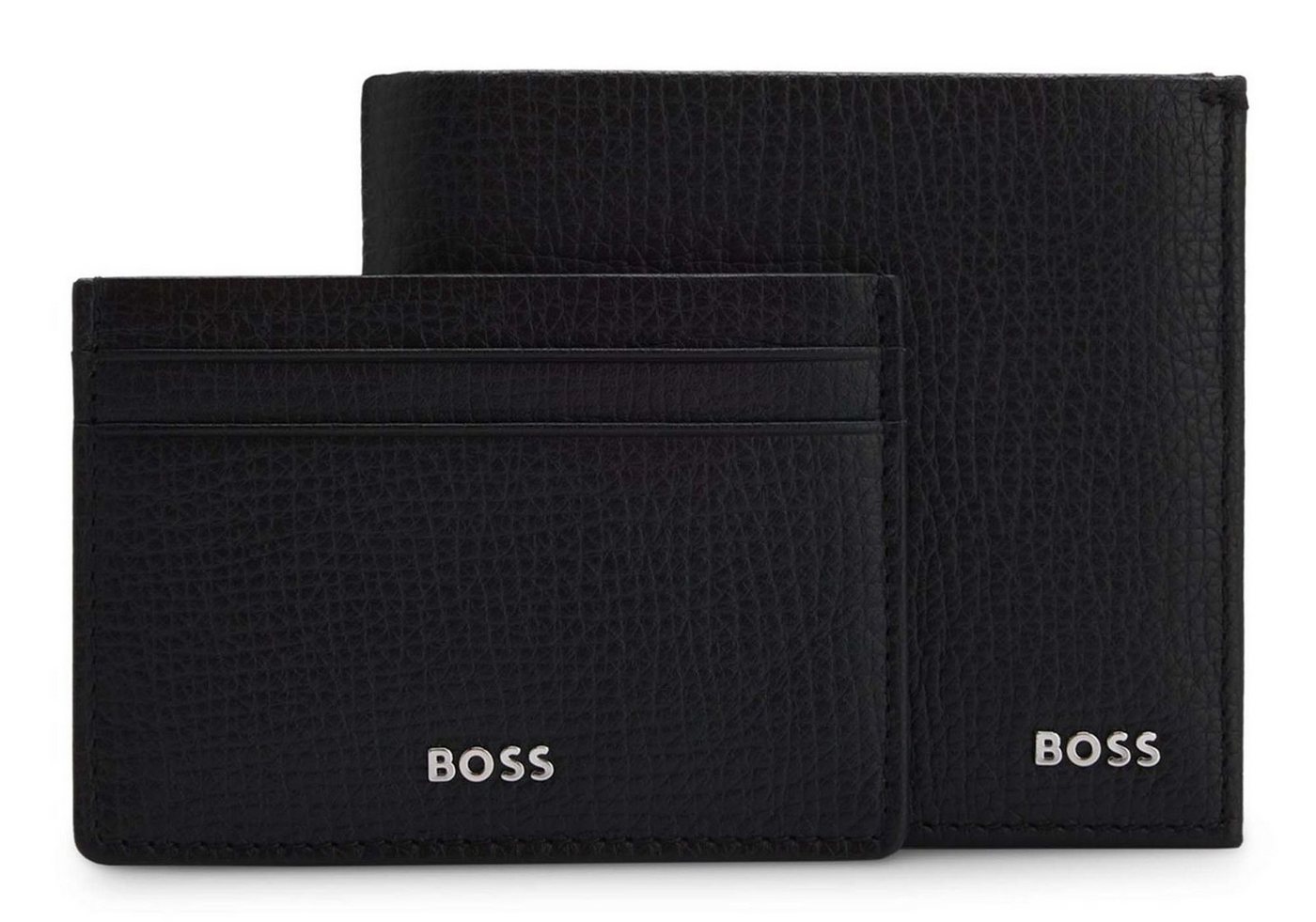 BOSS Kartenetui GBBM 4 CC Wallet and Card Case (Set, 2-tlg), aus echtem Rindsleder von BOSS