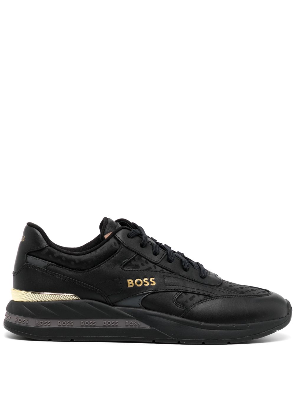 BOSS Sneakers mit Monogramm-Jacquard - Schwarz von BOSS