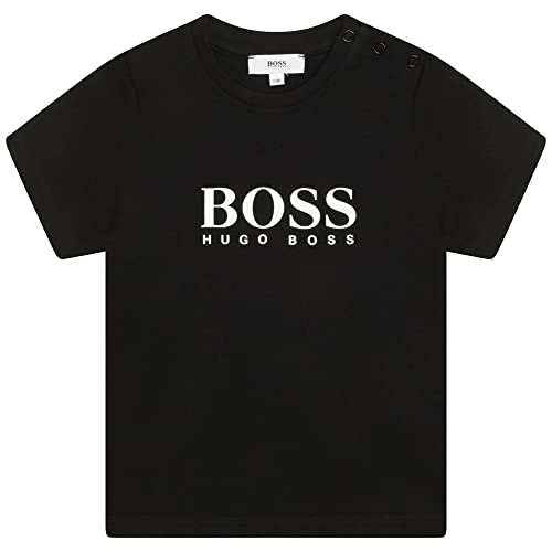 BOSS - Kurzarm T-Shirt Schwarz 100% Baumwolle 3MONATE von BOSS