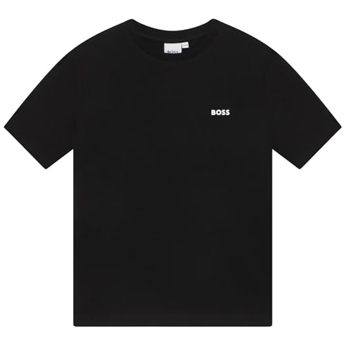 BOSS - Kurzarm T-Shirt Schwarz 100% Baumwolle 8JAHRE von BOSS