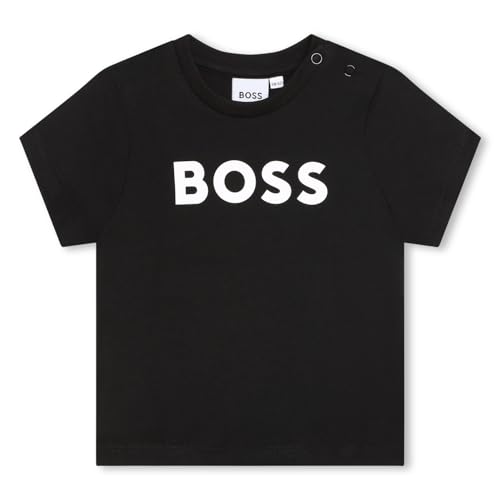 BOSS - Kurzarm T-Shirt Schwarz 100% Baumwolle 9MONATE von BOSS