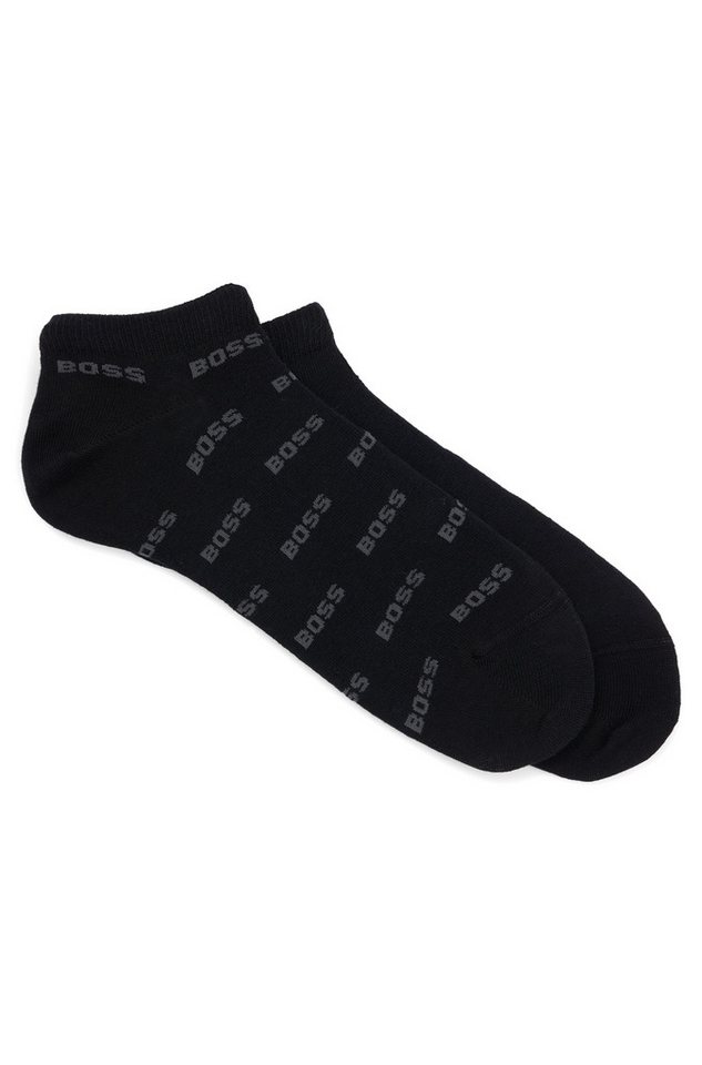 BOSS Freizeitsocken 2P AS Allover CC (Packung, 2er) mit Logostickereien von BOSS
