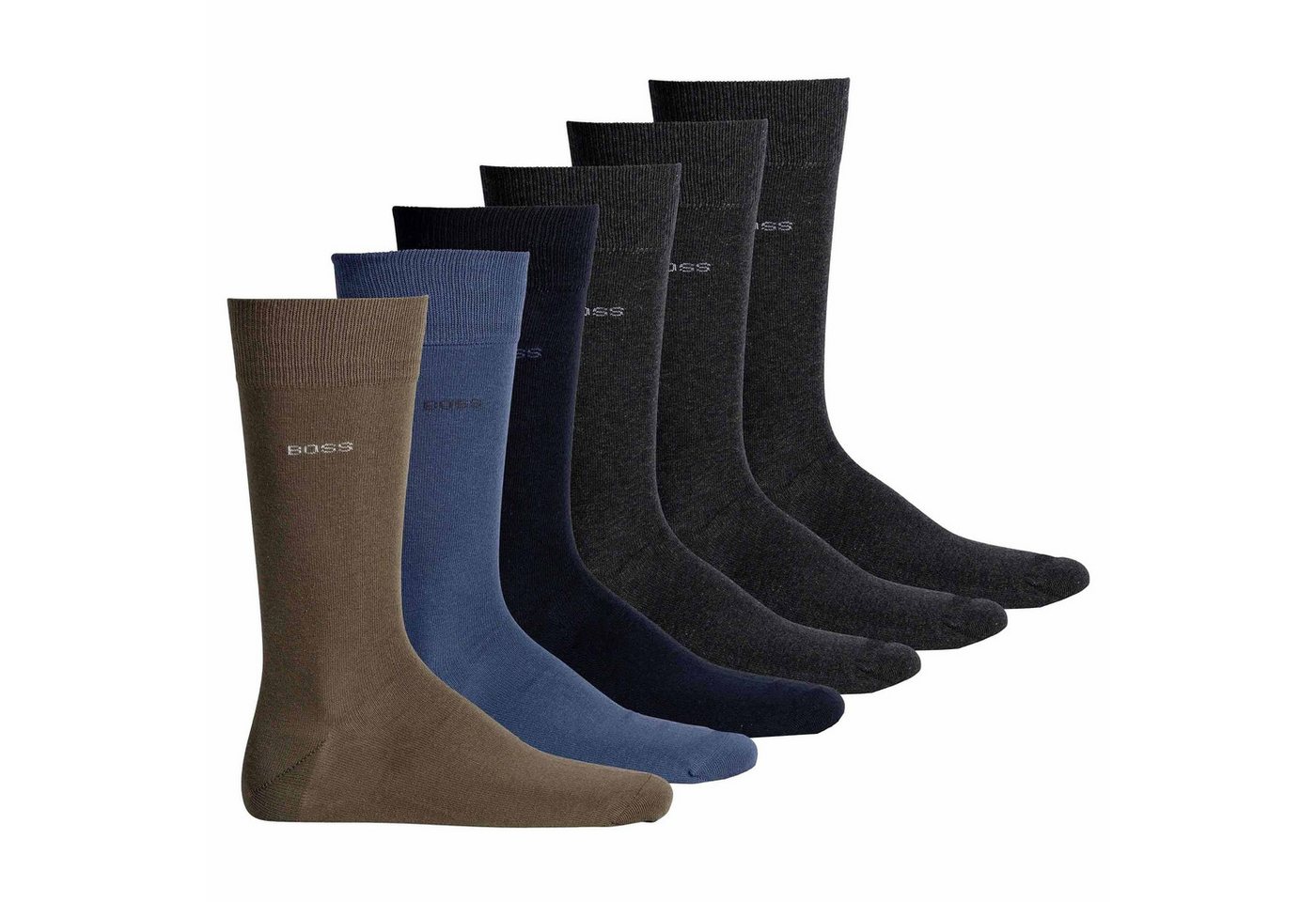 BOSS Kurzsocken Herren Socken 6er Pack Baumwolle (Packung, 6er Pack) von BOSS