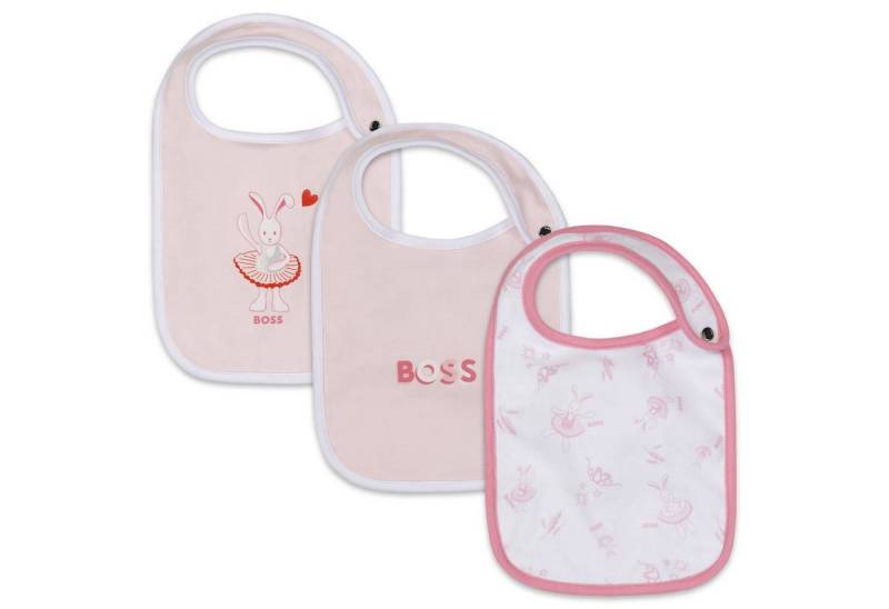 Boss Kidswear Lätzchen Boss Kidswear Lätzchen 3 er Set Geschenk Taufe Geburt Logo Hase von Boss Kidswear