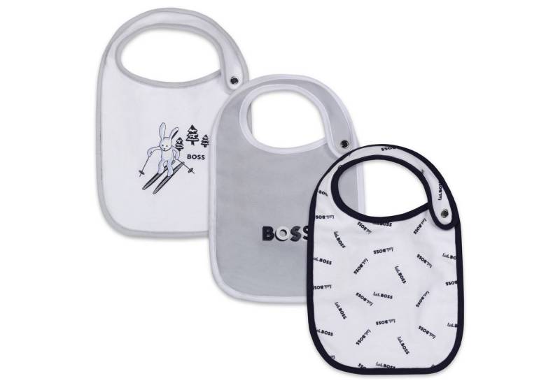 Boss Kidswear Lätzchen Boss Kidswear Baby Lätzchen 3 er Set tolles Geschenk Geburt Logo Hase von Boss Kidswear