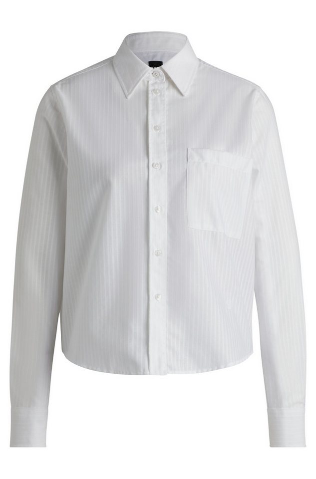 BOSS Langarmbluse Regular-Fit Bluse - Regular Fit von BOSS